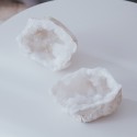 Geodas de cuarzo blanco tamaño mediano